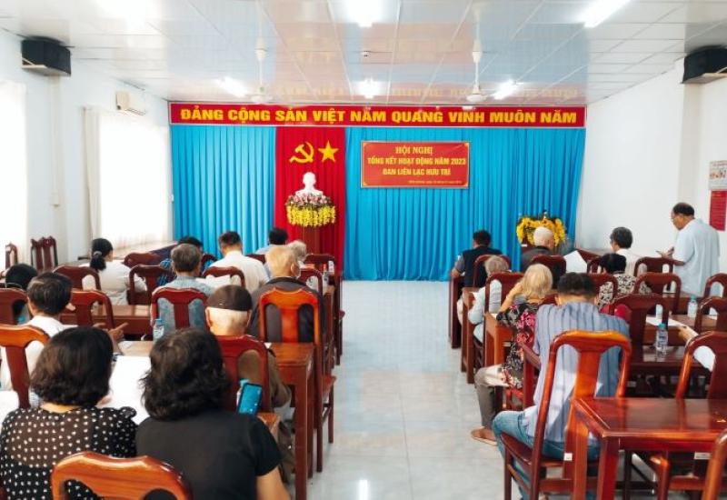 Ban Liên lạc hưu trí phường Bình Khánh tổ chức Hội  nghị Tổng kết hoạt động của Ban Liên lạc hưu trí Phường năm 2023. 