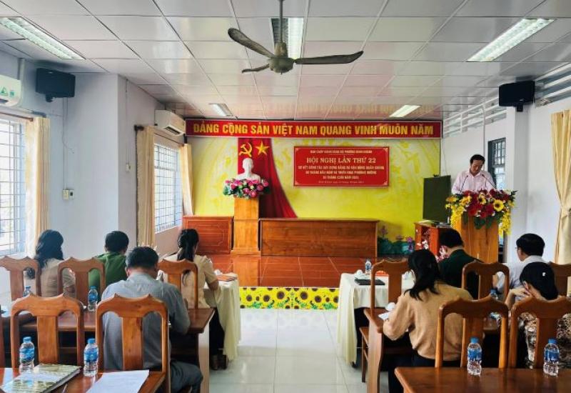 Đảng Ủy phường Bình Khánh tổ chức Hội nghị sơ kết kiểm điểm tình hình thực hiện nhiệm vụ chính trị 9 tháng đầu năm 2024