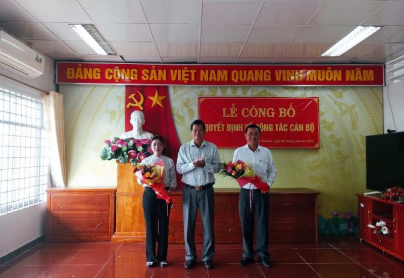 LỄ CÔNG BỐ QUYẾT ĐỊNH VỀ CÔNG TÁC CÁN BỘ