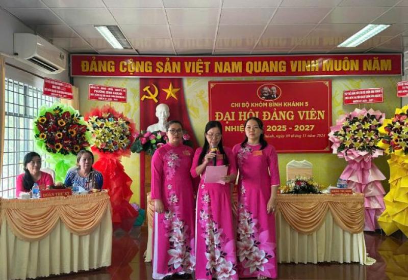 Đại hội Chi bộ khóm Bình Khánh 5 nhiệm kỳ 2025 - 2027