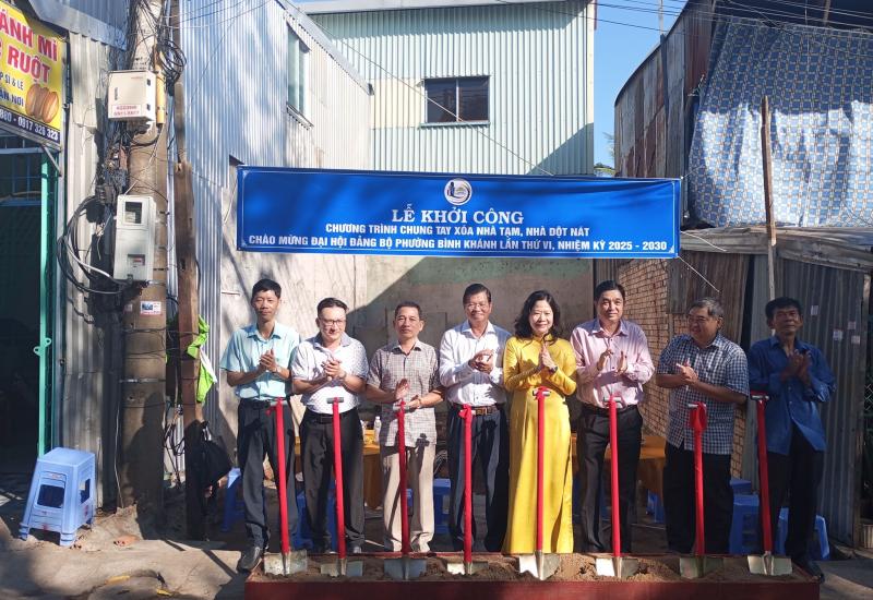 LỄ KHỞI CÔNG NHÀ (Công trình chung tay xoá nhà tạm, nhà dột nát phường Bình Khánh, TPLX