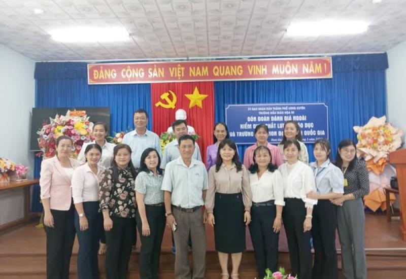 SỞ GD&DT TỈNH KIỂM ĐỊNH CHẤT LƯỢNG GIÁO DỤC VÀ TRƯỜNG ĐẠT CHUẨN QUỐC GIA MỨC ĐỘ 2 TẠI TRƯỜNG MẪU GIÁO HỌA MI PHƯỜNG BÌNH KHÁNH