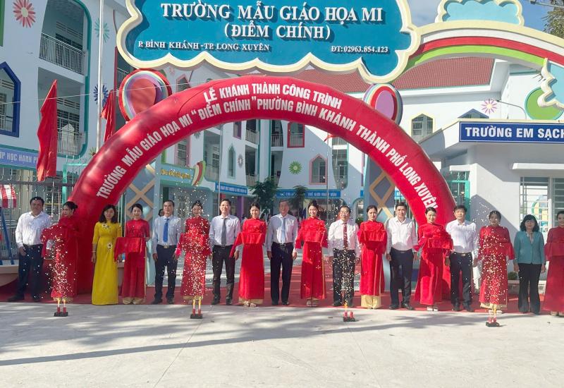 LỄ KHÁNH THÀNH CÔNG TRÌNH TRƯỜNG MẪU GIÁO HỌA MI (ĐIỂM CHÍNH) PHƯỜNG BÌNH KHÁNH