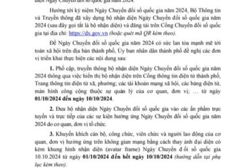 Phổ cập nhận diện Ngày Chuyển đổi số quốc gia năm 2024