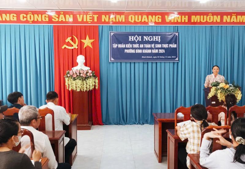 BÌNH KHÁNH TẬP HUẤN KIẾN THỨC AN TOÀN THỰC PHẨM